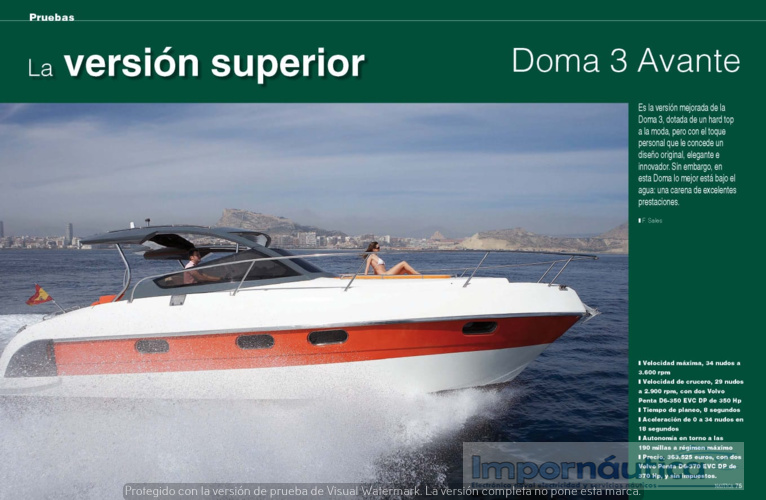 Imagen del barco Doma 3 Avante